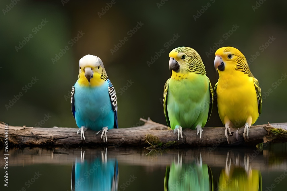 Naklejka premium blue and yellow macaw