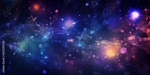 Abstract colorful background, at the junction of technologies, cosmic colors,
