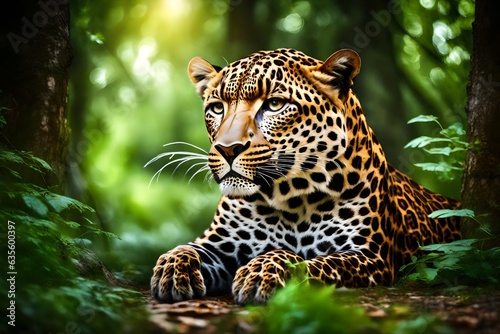 portrait of a leopard