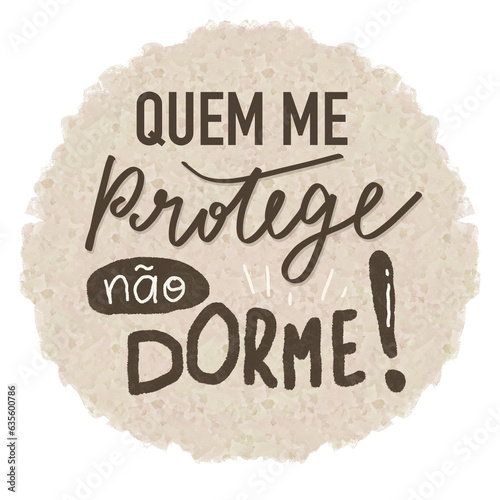 Billede på lærred Quem me protege não dorme!