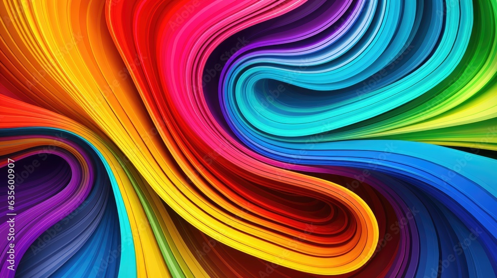 Multicolored swirl of lines Multicolored swirl of lines
