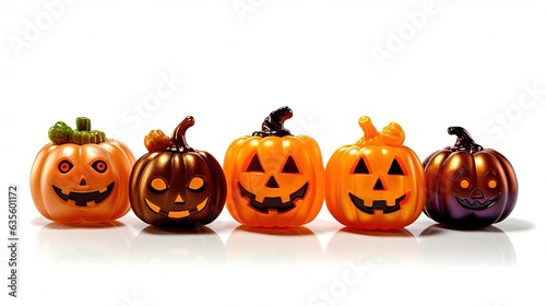 Scary Halloween Jack-o-lantern Pumpkin Face. Halloween Decoration. Ai generated © Creative Journey