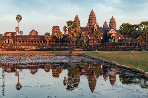 Wallpaper Mural Angkor Wat in Cambodia is the largest religious monument in the world and a World Heritage Site. Torontodigital.ca