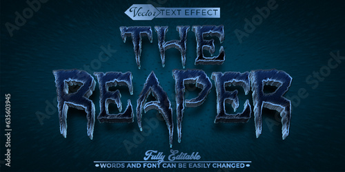 Horror The Reaper Editable Text Effect Template