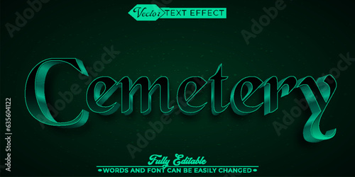 Cemetery Editable Text Effect Template