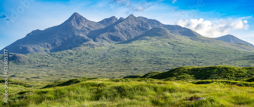 Sgurr nan Gillean peak in Cuillins range,  Scotland, United Kingdom