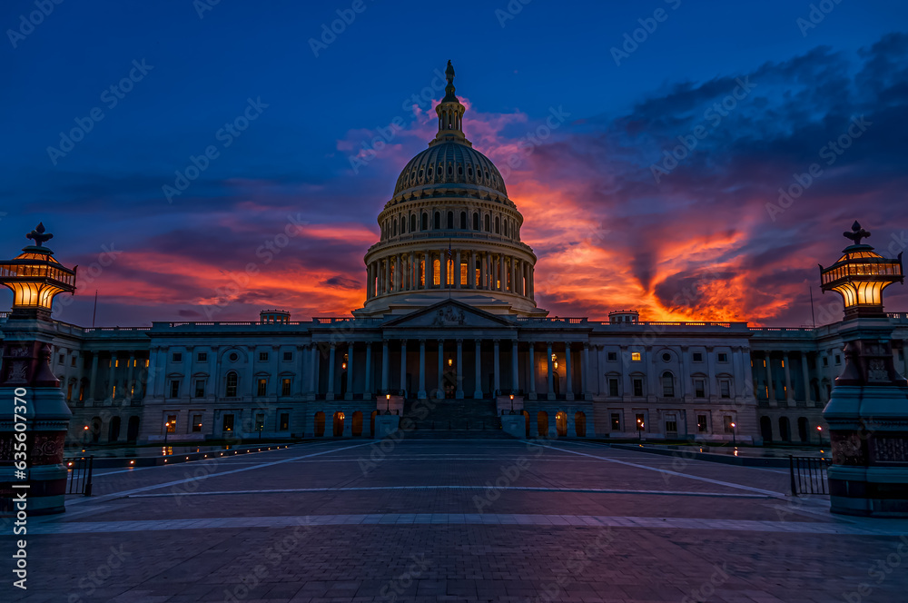 Capital Building at Sunset
