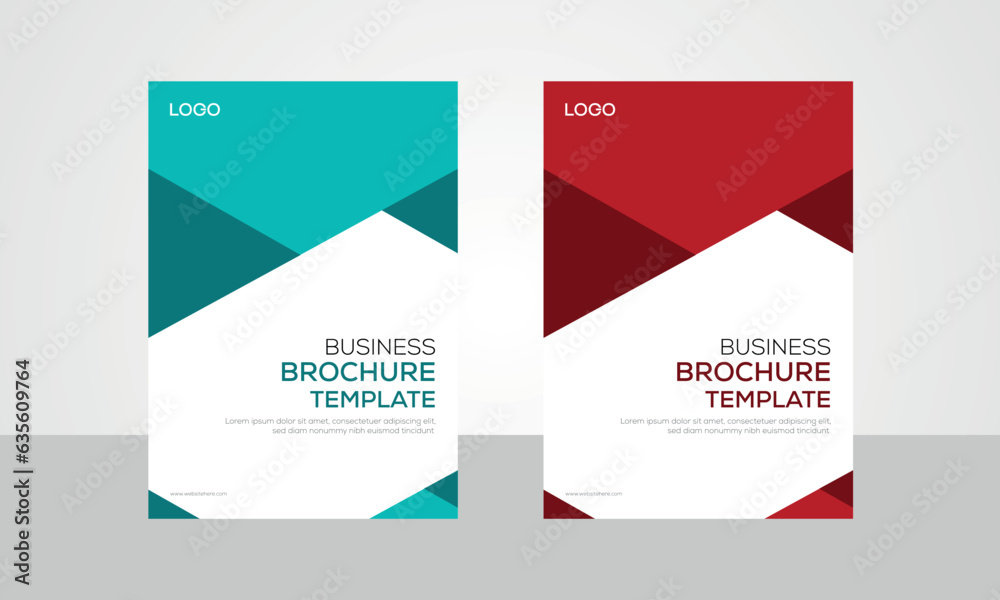 editable business brochure cover page