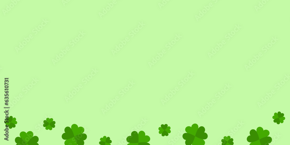 Vector clover green background. Banner, advertisement empty, blank template. Vector clover green background. Banner, advertisement empty, blank template.