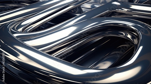 Abstract chrome background