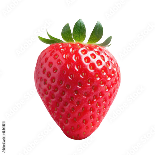 Strawberry isolated on isolated in transparent background