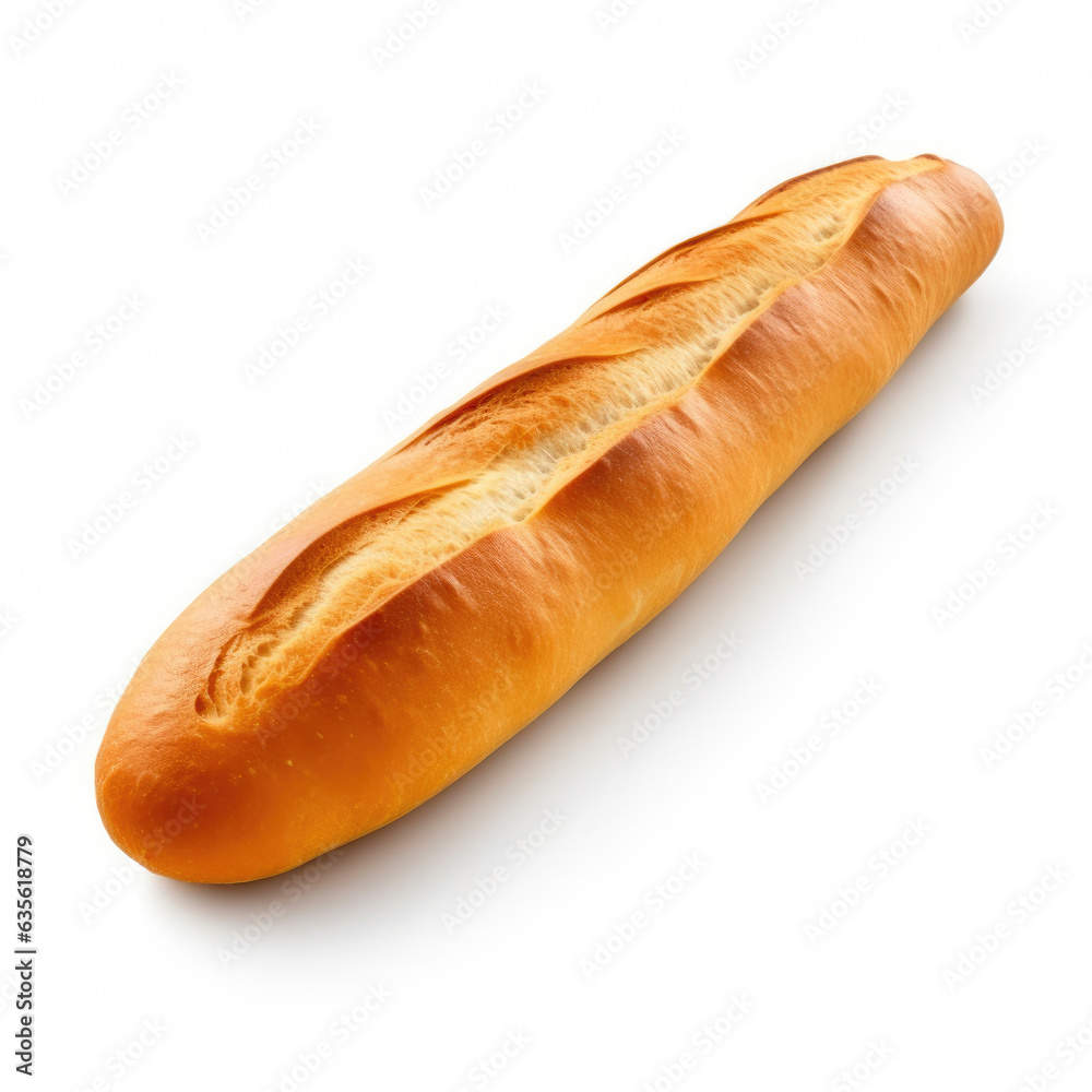 The Perfect Loaf: Baguette Bread Isolated on White The Perfect Loaf: Baguette Bread Isolated on White