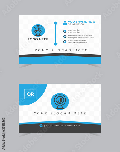 modern business card design. simple and standard template. classic colours. vector design