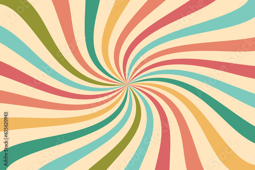Vector abstract background vintage retro  cartoon starburst sunburst colours pop art pattern pallete