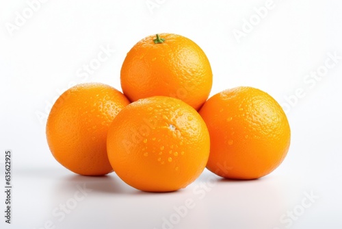 Beautiful Orange fruits isolated on white background.
