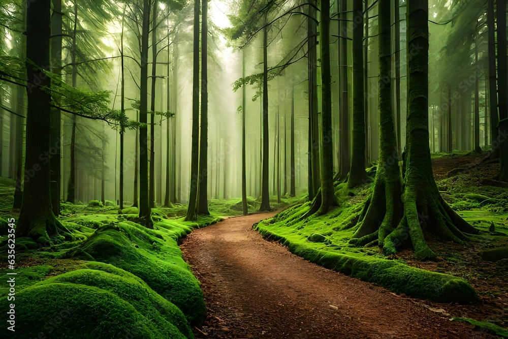 footpath in the forest