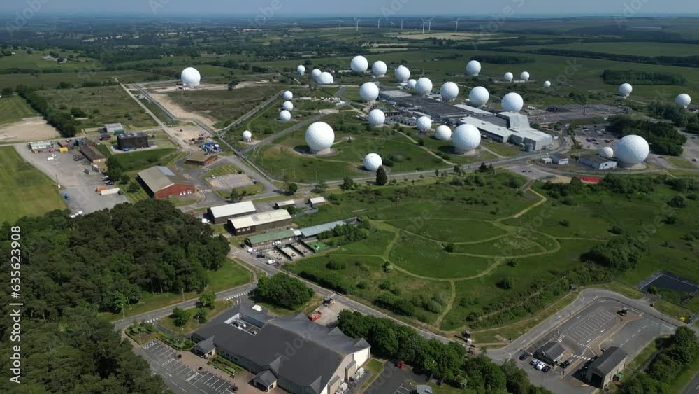 RAF Menwith Hill North Yorkshire, England, provides communications and intelligence to Military defence