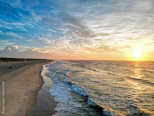 Sunrise over Ship Bottom Beach  Long Beach Island  New Jersey