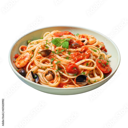 Spicy seafood pasta