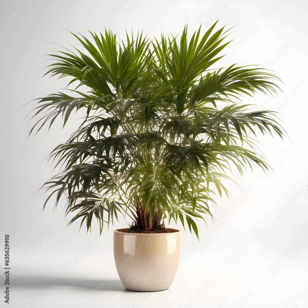 Obraz premium palm tree in flowerpot