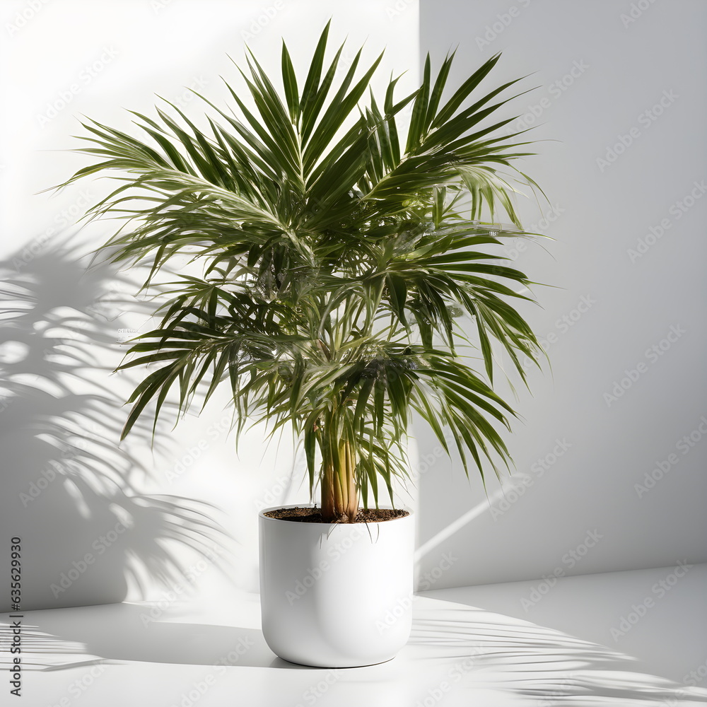 palm tree in flowerpot palm tree in flowerpot