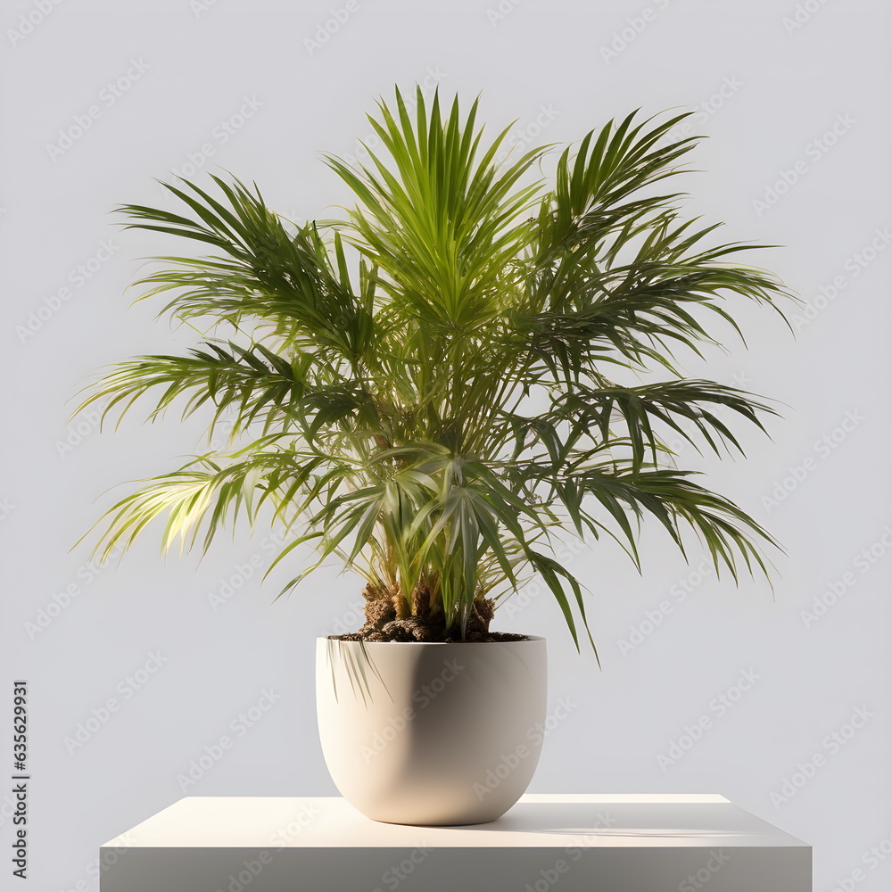 palm tree in flowerpot palm tree in flowerpot