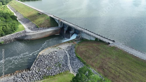 Woods Reservoir is a 3,600 acre reservoir created by the United States Army Corps of Engineers for use as a cooling system for the United States Air Force's Arnold Engineering Development Center. The  photo