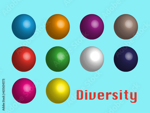 Diversity, abstract Illustration