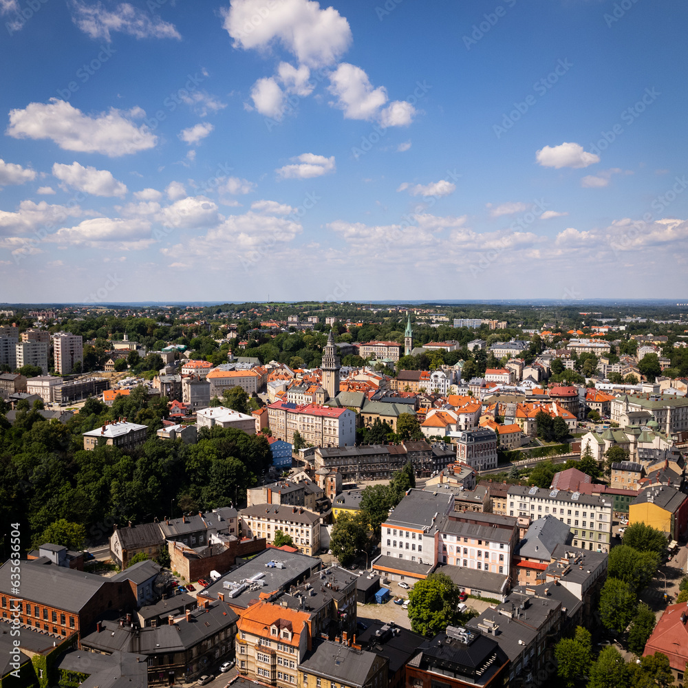 Bielsko Biała- panorama miasta - piękny widok