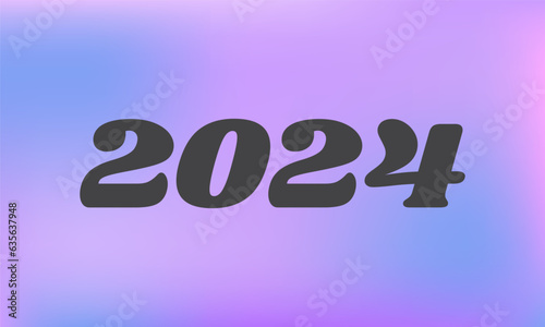 Cover design of 2024 y2k style happy new year background. Abstract background for holiday. Vector illustration concept