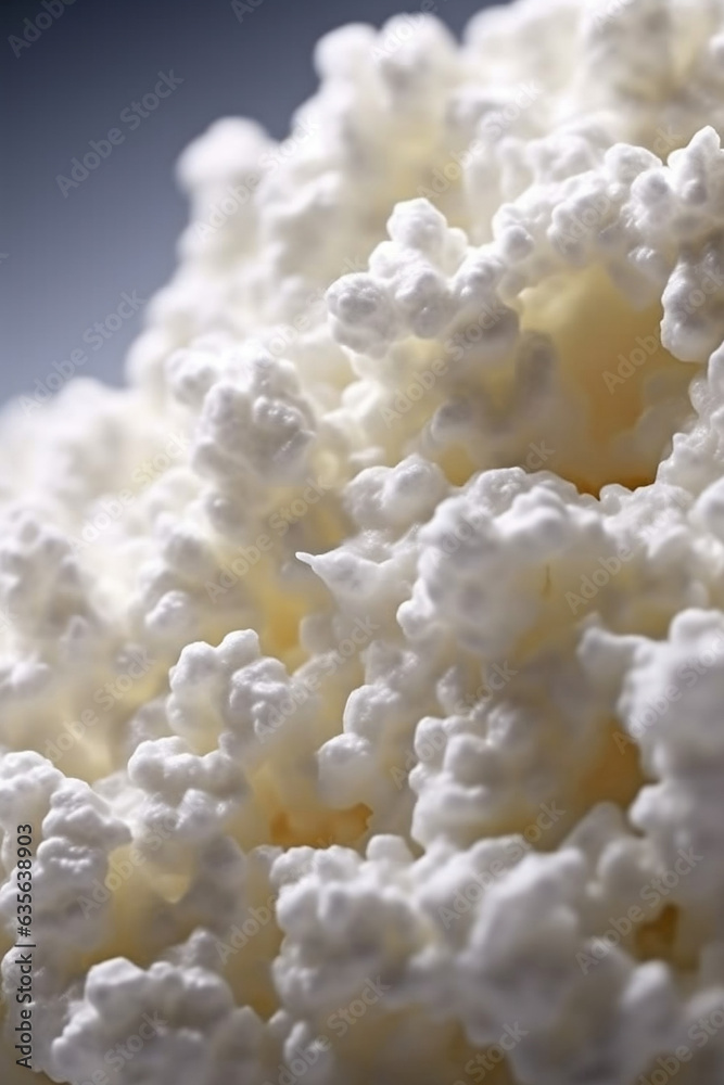 Close up of milk kefir grains, organic probiotics Close up of milk kefir grains, organic probiotics