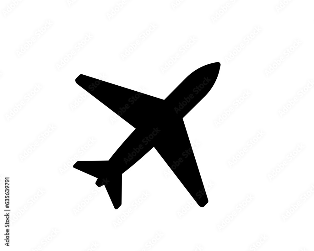 Vector plane icon. Simple airplane illustration. Vector plane icon. Simple airplane illustration.