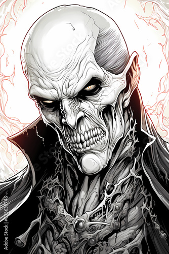 vampires, dracula, adult coloring prints, scary art, horror, vampir
