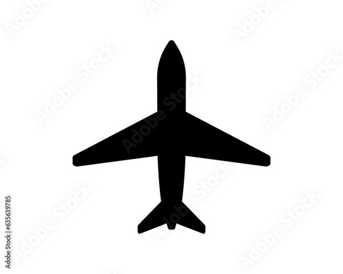 Vector plane icon. Simple airplane illustration.