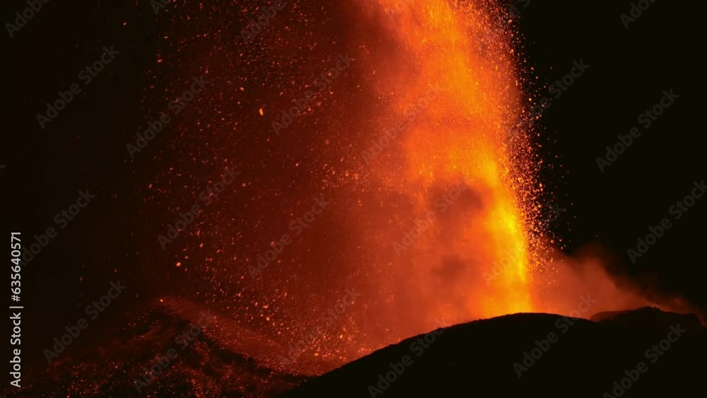 Etna in eruzione 14 agosto 2023