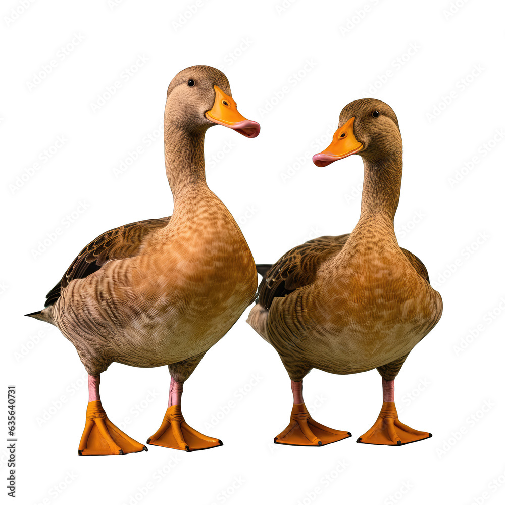 Black isolated duck legs