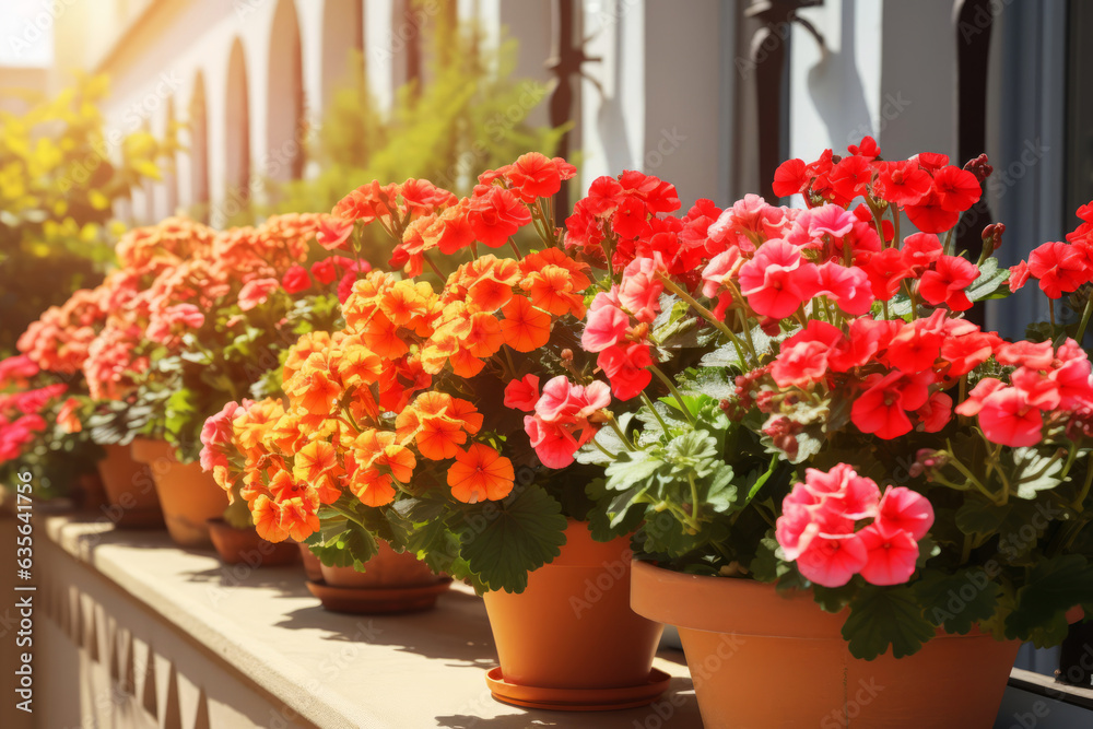 Flowering potted plants