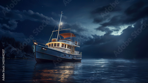 Boat In The Night  © Asad