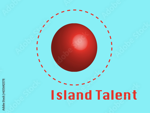 Island talent, abstract Illustration