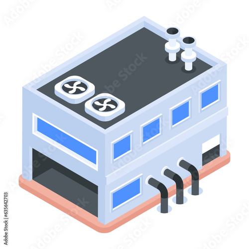 Pack of Industrial Isometric Icons 

