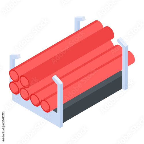 Pack of Industrial Isometric Icons 

