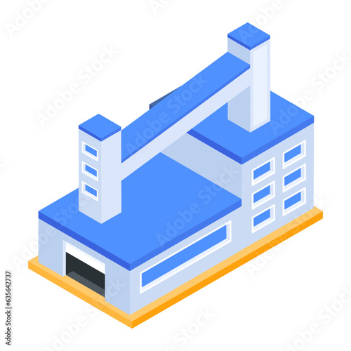 Pack of Industrial Isometric Icons 

