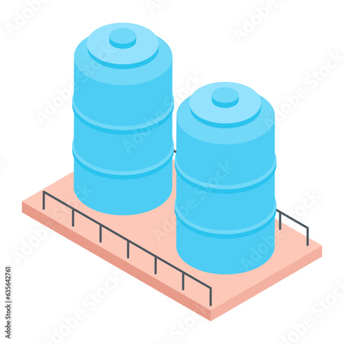 Pack of Industrial Isometric Icons 

