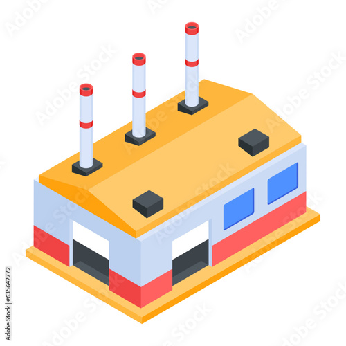 Pack of Industrial Isometric Icons 

