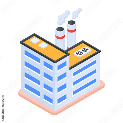 Pack of Industrial Isometric Icons 

