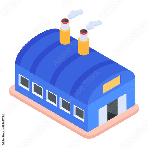 Pack of Industrial Isometric Icons 


