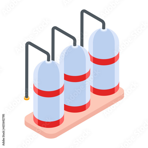 Pack of Industrial Isometric Icons 

