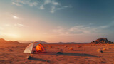 Camping In The Desert In The Middle Of Nowhere