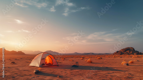 Camping In The Desert In The Middle Of Nowhere