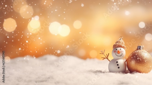 Winter background with Chri...